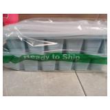 1/2 Cup Silicone Freezer Tray With Lid - Silicone Freezer Molds 2-Pack For meal prep & freezing of various sauces and other dishes, makes 12 perfect 1/2 cup portions cubes (Blue 2 Pack) - Retail: $23