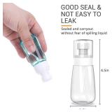 RELANOR Pack 2 Small Spray Bottle Travel Size 2oz/60ml - Fine Mist Mini Empty Spray Bottles - Leak Proof - for Toners, Face & Hair Mist - Retail: $6