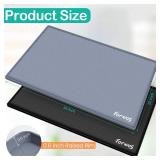 FORWOS Waterproof Under Sink Mat 34" x 22", Silicone Cabinet Liner, Rubber Protector for Kitchen and Bathroom, Keeps Cabinets Clean, Dry, and Organized (Grey) - Retail: $20