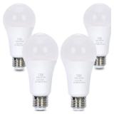 4 Pack 3 Way LED Light Bulbs 50 100 150Watt Soft White 3000K Equivalent, 5/10/15W Three Way Light Bulbs A19 E26 Base, 700 1400 2100 Lumens - Retail: $14