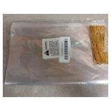 Bonison 100 Pcs Cellophane Treat Bags - 6x10 Inch Clear Cookie Flat Bags Plastic Candy Goodie Bag With Twist Ties, No Gusset for Cookies, Candy, Snacks, Party Favors - Retail: $5