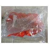 EUSOAR Disposable Clear Cupcake Holder, 12pcs 3.5 Inch Plastic Red Individual Cupcake Carrier with Ribbon, Single Transparent Display Clear Cupcake Wrappers for Wedding Birthday Favor Party - Retail: 