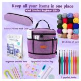Katech Crochet Kit for Beginners, Beginner Crochet Kit for Adults-Crochet Kits Includes Crochet Hooks Knitting Bag Crochet Yarn for Crocheting Instruction Knitting Kit Crochet Supplies Gift - Retail: 