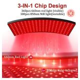 Red Light Therapy for Body Face, Infrared Light Therapy Lamp with Adjustable Stand, 660nm and 850nm Near Infrared LED Lights Panel, Red Infrared Lamp for Full Body, Valentines Day Gifts for her - Reta