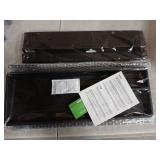 3 in 1 Keyboard Stand w/Wrist Rest and Storage Tray - Klearlook [Ultra Comfortable] PU Leather Wrist Pad & Acrylic Keyboard Riser, 16.9x7.3 inch Tilt Adjustable Computer Keyboard Stand Holder-Black - 