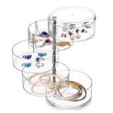LETURE 5-Layers Rotatable Jewelry Storage Organizer Box for Earrings Hair Accessories & Beauty Supplies Earrings Necklaces Bracelets (5-Layers) - Retail: $10