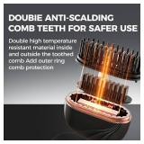 Sevoure Capsule Hair Straightener & Styler, Mini Cordless Hair Straightener Comb Portable Heat Hair Brush for Travel USB Rechargeable Hair Straightener Brush Straight Hair Dual-Use (Pink) - Retail: $3