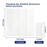 JOLLY CHEF 200 Pack Disposable Paper Napkins, Soft Bathroom Napkins for Guests, 2-Ply White Paper Hand Towels for Halloween, Wedding, Thanksgiving - Retail: $17