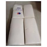 JOLLY CHEF 200 Pack Disposable Paper Napkins, Soft Bathroom Napkins for Guests, 2-Ply White Paper Hand Towels for Halloween, Wedding, Thanksgiving - Retail: $17