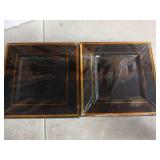 bUCLA 100PCS Black Square Plastic Plates with Gold Rim - 6 inch Disposable Dessert/Appetizer/Small Cake Plates for Party, Graduation & New Year - Retail: $28