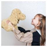 WEIGEDU Poodle Puppy Goldendoodle Stuffed Animal, Adorable Toy Dog Labradoodle Plush for Kids Boys Girls Birthday Easter Nursery Bedtime Gift, 11.8 Golden - Retail: $22