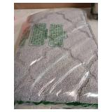 COSY HOMEER-Kitchen-Rugs-Non-Slip-Washable 24"x60" Absorbent Kitchen Runner Rug Polyester Kitchen Mats for Floor Soft Standing Floor Mats for Sink Mat,Hallway,Laundry,Grey - Retail: $41