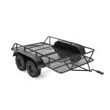 INJORA RC Trailer for Hauling Behind Car - Metal Hitch Mount Trailer for 1/18 RC Crawler TRX4M Defender Bronco K10 High Trail F150, 543g/each - Retail: $36