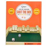 Regal Games Shut The Box - Fun Table Math Game with Wooden Board for Adults & Kids - 12 Spots Dice Game with 2+ Player Games - Ideal for Game Night, Travel - (Ages 8+) - Retail: $14