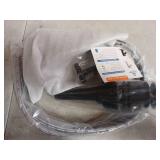 Ryuwanku Bathroom Faucet Matte Black Modern Waterfall Bathroom Sink Faucet with Single Handle Suitable for 1 or 3 Holes,Supply Deck Plate and Hose - Retail: $29