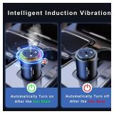 2025 Upgrade Smart Car Air Freshener, Rechargeable Car Air Freshener Diffuser with Starlight Projector & Atmosphere Light, Adjustable Car Freshener with Ultrasonic Tech & Auto On/Off, 50ml Perfume - R