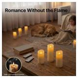 Enido Flameless Candles Led Candles Pack of 12 Battery Candles (D2.15