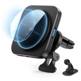 ESR for MagSafe Car Mount Charger,15W Magnetic Wireless Car Charger, for MagSafe Car Charging, Air Vent Dashboard Phone Holder Mount for iPhone Air 17 Pro Max 16 15 14 13 12, Galaxy S25, Fast Charging