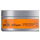 got2b Defiant Shine Pomade, 2 Fl Oz, High Shine Hair Styling Pomade for Men and Women, Creates Texture, Control & Light Hold, Tames Unruly Hair, Suitable for Short to Medium Styles