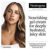 Neutrogena Hydro Boost Gel Cream with Hyaluronic Acid, Lightweight Facial Moisturizer for Normal to Dry Skin, Hydrating & Non-Comedogenic Face Cream for Dewy, Plump Skin, Fragrance Free, 1.7 fl. o