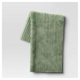 Channeled Plush Throw Blanket Green - Room Essentials: Sensory Friendly, 50x60\", Machine Washable