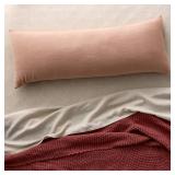 Blissful Double Cloth Body Pillow Cover Light Adobe Clay - Casaluna