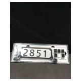 Architectural Mailboxes 3460B Manhattan Address Plaque, Small, Black