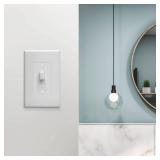 TayMac MW2570W Masque 1-Gang Decorator Style Toggle Switch Cover-Up Wall Plate, 5-Pack, White