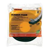 Frost King R516H 1-1/4-Inch by 7/16-Inch by 10-Foot Thick Sponge Rubber Foam Tape, Black