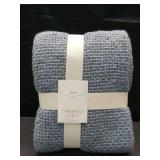 Marled Knit Throw Blue - Threshold - Retail: $38