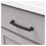 Hickory Hardware 10 Pack Solid Core Kitchen Cabinet Pulls, Luxury Cabinet Handles, Hardware for Doors & Drawers, 5-1/16 Inch (128mm) Hole Center, Oil-Rubbed Bronze Highlighted, Bridges Collection - Re