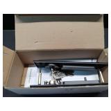 CCJH Sliding Barn Door Locks Invisible Door Handle Locks with Keys for Wood Pocket Door Hardware(Black)