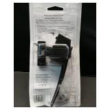 Prime-Line K 5007 Screen and Storm Door Push Button Latch Set With Night Lock, Fits Doors 5/8 1-1/4 In. Thick, Black Finish (Single Pack)