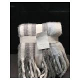 Woven Plaid Throw Blanket Gray - Threshold - Retail: $35