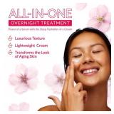 Hada Labo Tokyo Anti-Aging Overnight Treatment, Hyaluronic Acid Night Cream for Intense Hydration, Skin Renewal With Collagen, Japanese Honeysuckle, Soy Peptides, Moisturizing Face Cream, 1.76 oz - Re