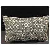 Lumbar Block Print Pillow Green - Threshold