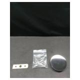 Westbrass Floating No-Hole Overflow Faceplate, Polished Chrome, D980R-26