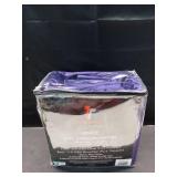 3pc King Venice Velvet Oversized Solid Duet Set Purple - Tribeca Living - Retail: $69