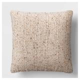 Square Marled Knit Pillow Neutral - Threshold