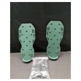 Lawn and Garden Aerator Spike Shoe with 3 Metal Buckle Straps, Green Spiked Sandal (NO SPIKES) - Retail: $34
