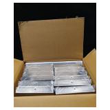 12 pk Nuvo Iron Eazy Cap Flat Pyramid Post Cap - Stainless Steel, 5.5\" x 5.5\"