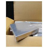 12 pk Nuvo Iron Eazy Cap Flat Pyramid Post Cap - Stainless Steel, 5.5\" x 5.5\"