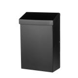 Architectural Mailboxes Modern Heritage Vertical Wall-Mounted Mailbox for Outside, Rust-Resistant Galvanized Steel Metal Small Mail Box, Black Modern Wall Mailbox