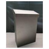 Architectural Mailboxes Modern Heritage Vertical Wall-Mounted Mailbox for Outside, Rust-Resistant Galvanized Steel Metal Small Mail Box, Black Modern Wall Mailbox