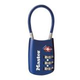 Master Lock Blue Set Your Own Combination TSA Approved Luggage Lock, Travel Zipper Padlock is Perfect for Suitcases, Bags, or Backpacks, 4688D