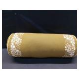 7\"x18\" Oak Leaf Printed Bolster with Piping Throw Pillow Olive - Threshold designed with Studio McGee