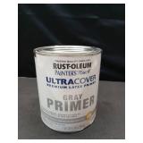 Rust-Oleum 1 quart 1980502 Gray Painter s Touch 2X Ultra Cover Premium Latex Paint Primer