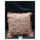 Square Pumpkin Pillow with Printed Reverse and Ruffle Trim - Threshold