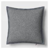 The Cozy Collection Cozy Faux Cashmere Knit Square Throw Pillow Gray - Threshold