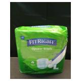 FitRight Adult Diapers, Ultra Heavy Absorbency, L (Waist Size 44in-56in), 20 Count, OptiFit Incontinence Briefs for Men and Women, Disposable, Moisture-Wicking, Leak Protection